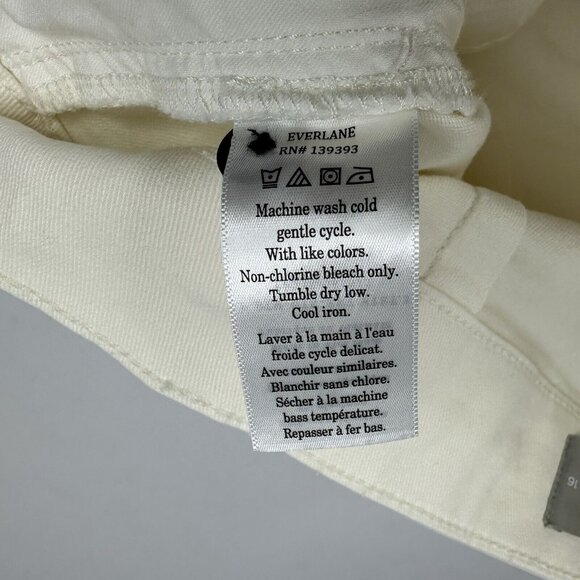 Everlane Women’s NWT‎ Bone The Organic Straight-Leg Pant Luxury Jean 16/W35/L26 - Picture 7 of 14